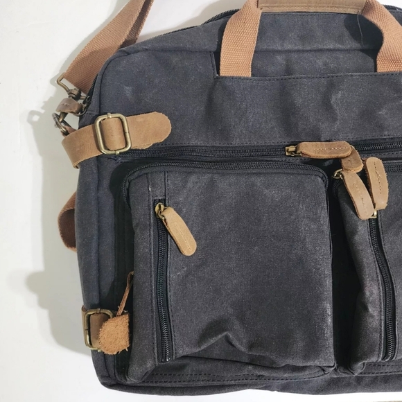 Large Coolbell Convertible Backpack Messenger Shoulder Bag Laptop Case Travel - Picture 7 of 10